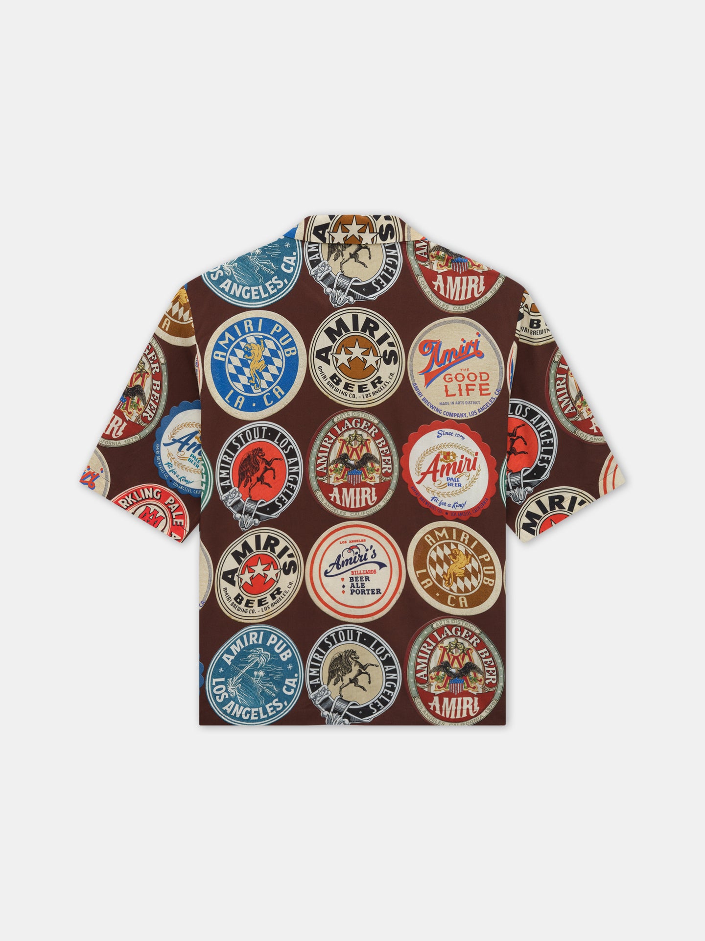 AMIRI COASTERS BOWLING SHIRT - Chocolate