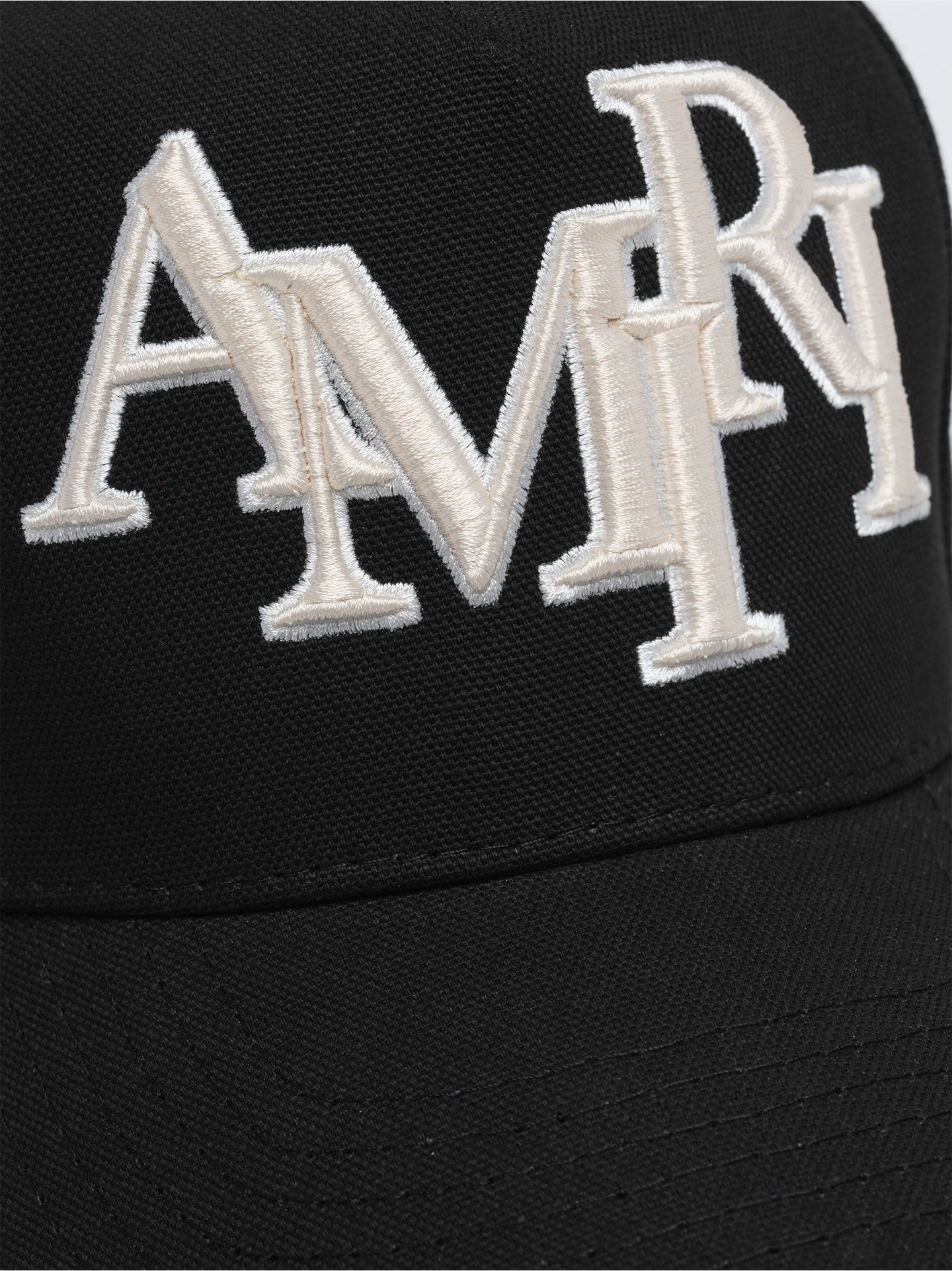 STAGGERED AMIRI CANVAS HAT - Black
