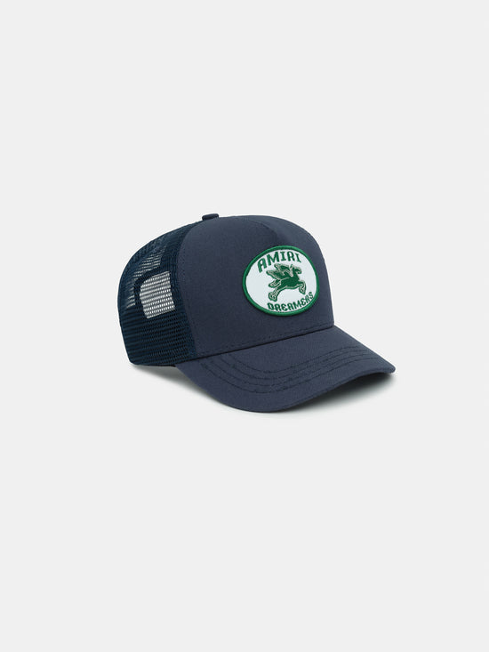 KIDS - KIDS' AMIRI DREAMERS PATCH TRUCKER HAT - Midnight Blue - AMIRI