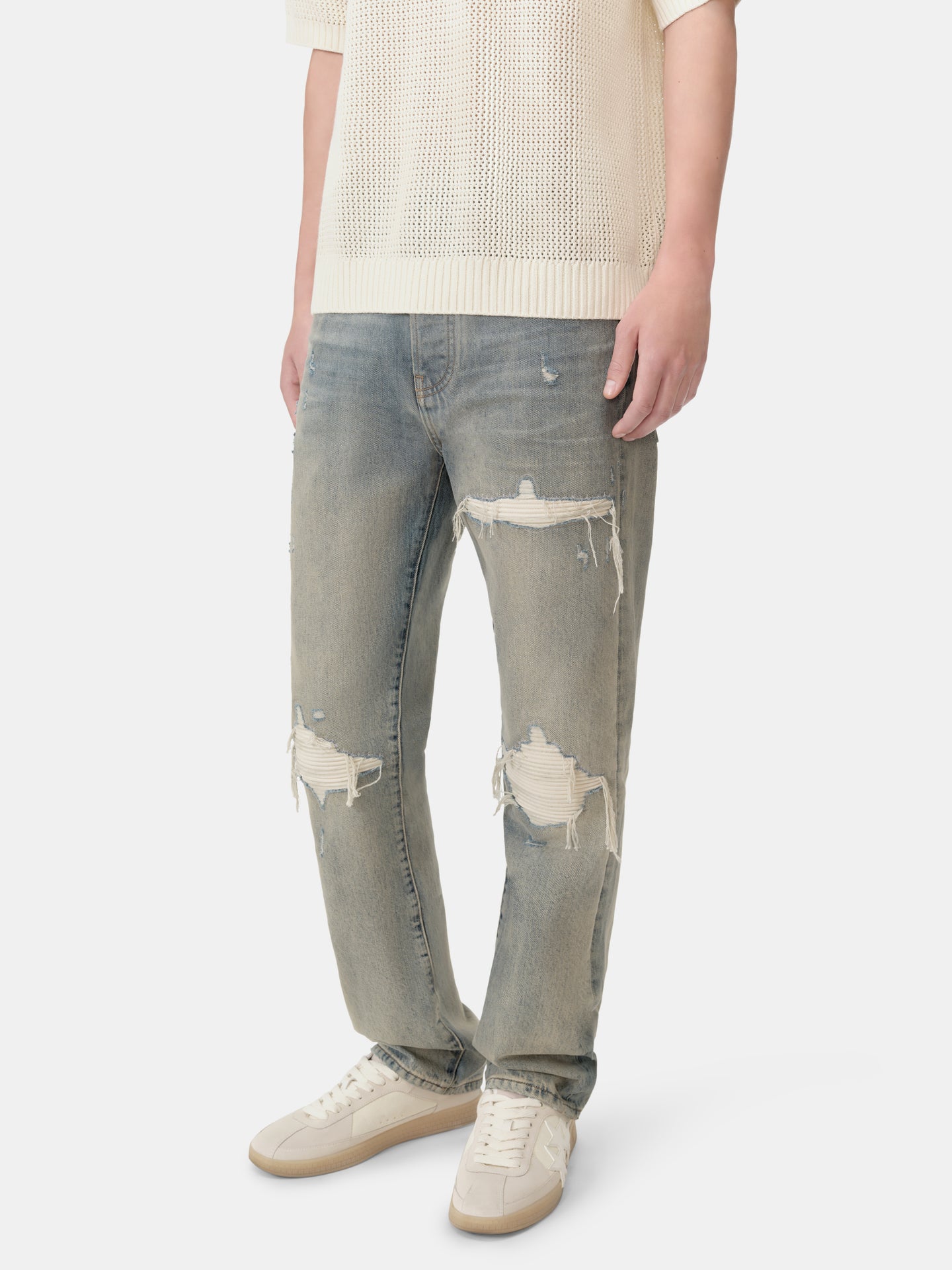 SUEDE STRAIGHT MX1 JEAN - Antique Indigo - AMIRI