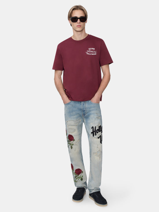 CLUB AMIRI TEE - WINE - AMIRI