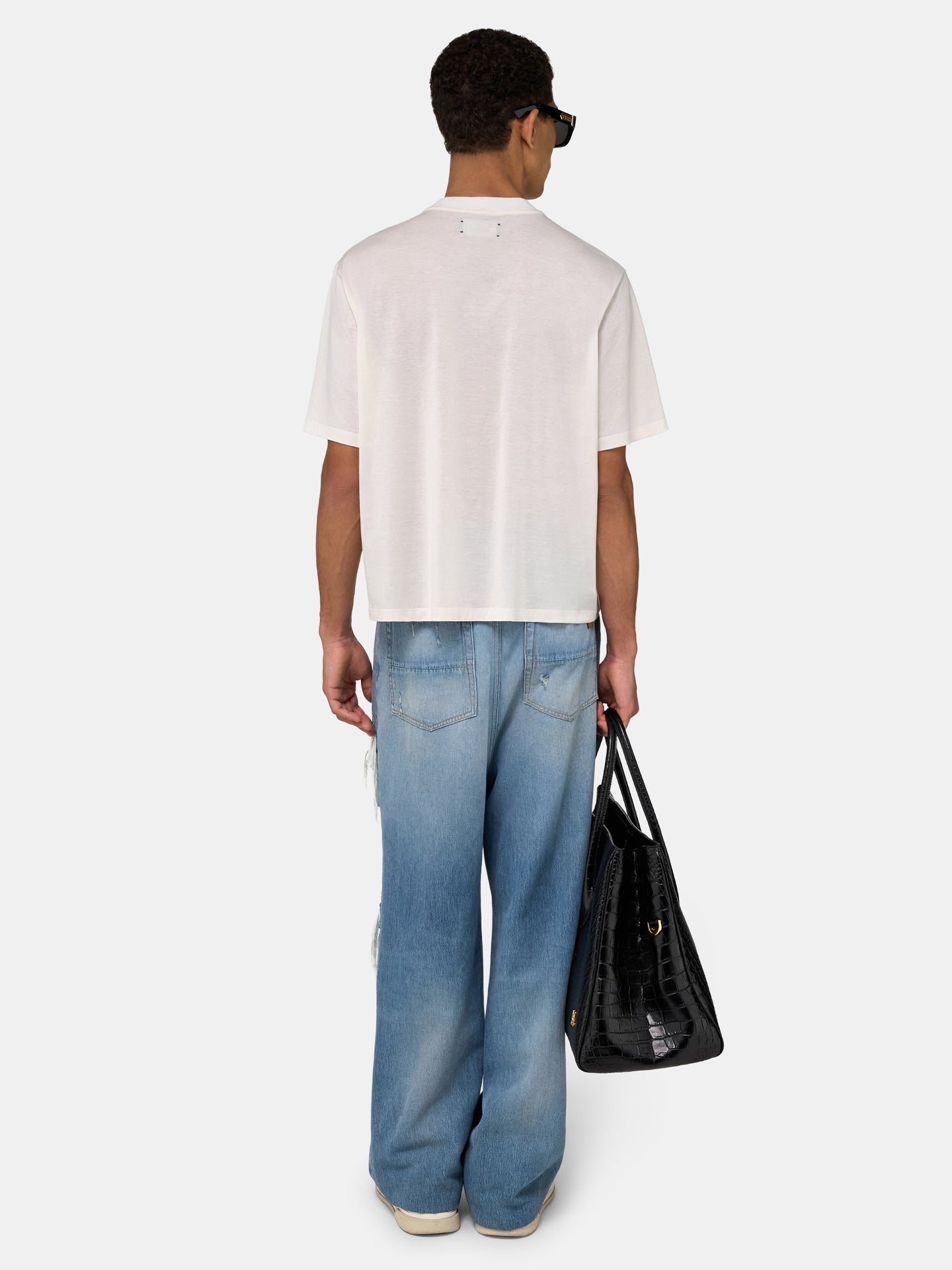 FLANNEL REPAIR BAGGY JEAN - Surfrider Indigo - AMIRI