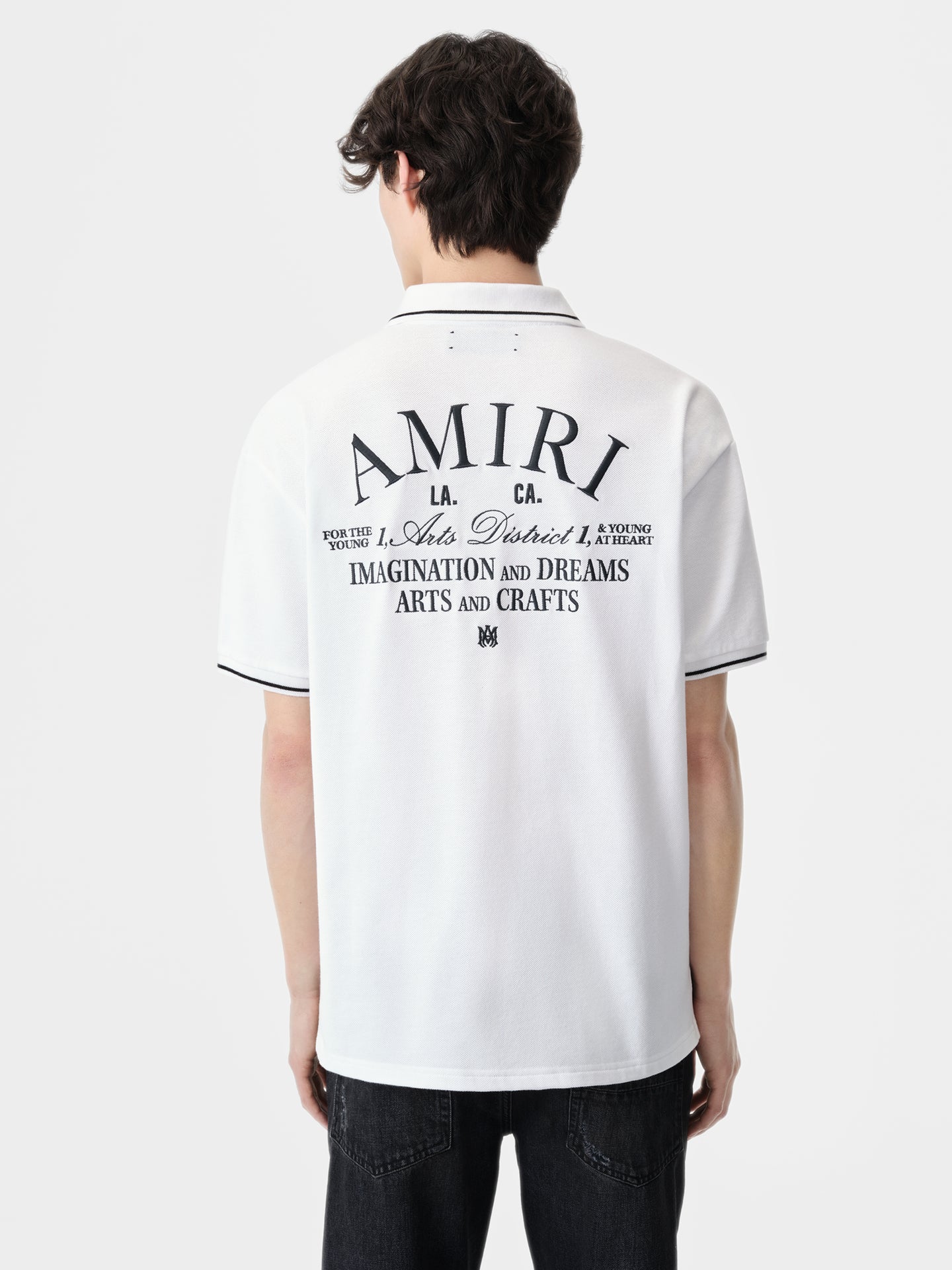 AMIRI ARTS DISTRICT POLO - White