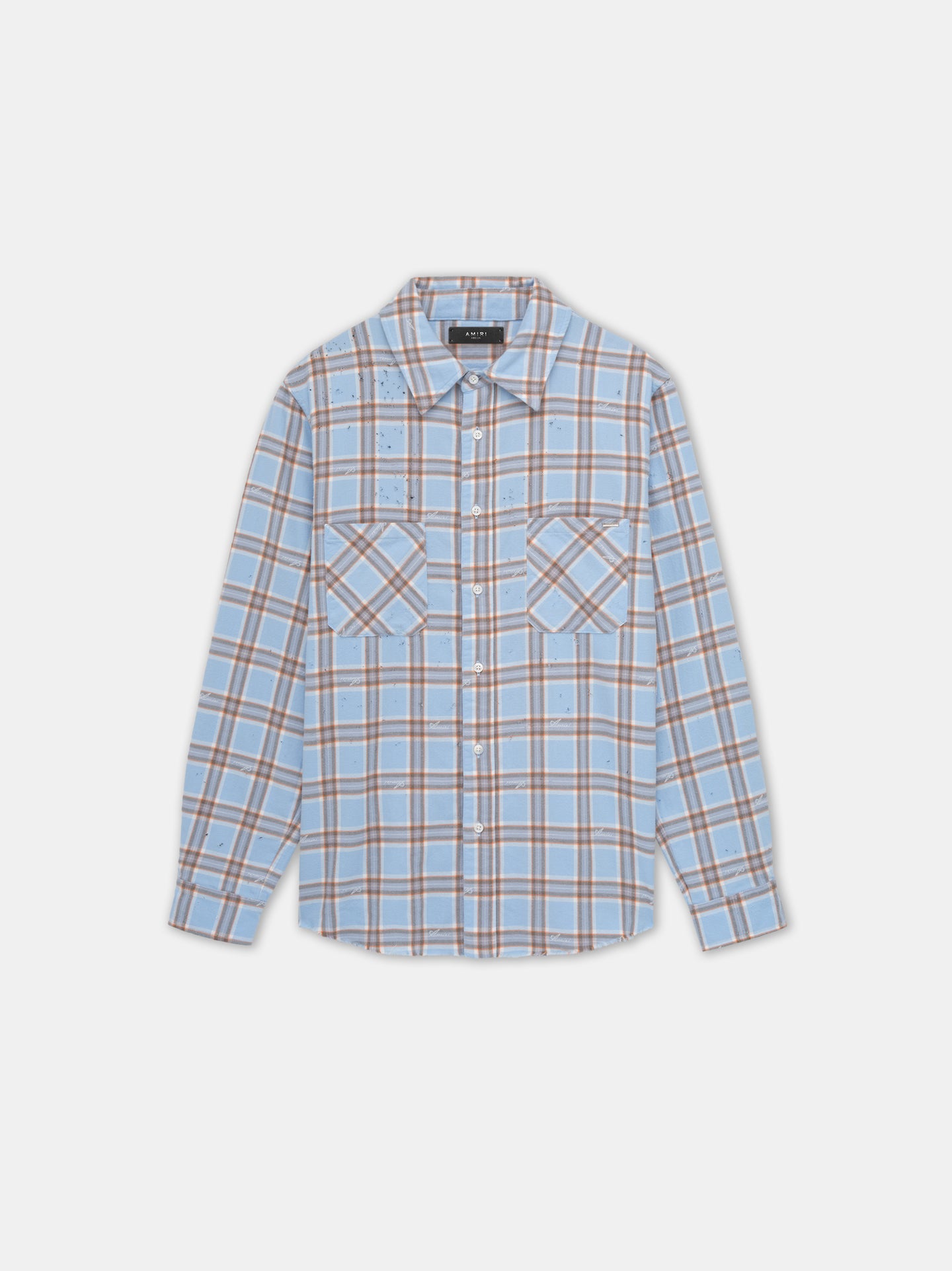 AMIRI SHOTGUN FLANNEL - Sea Blue