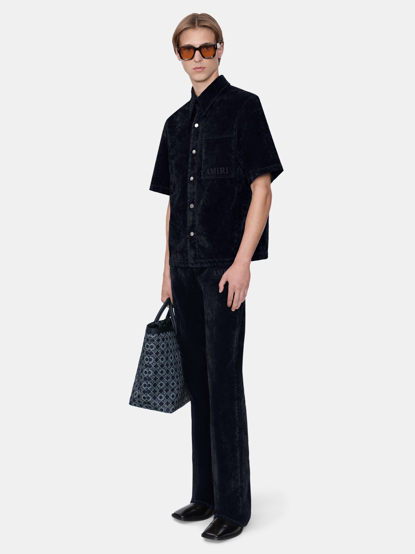 VELVET FLARE JEAN - BLACK - AMIRI