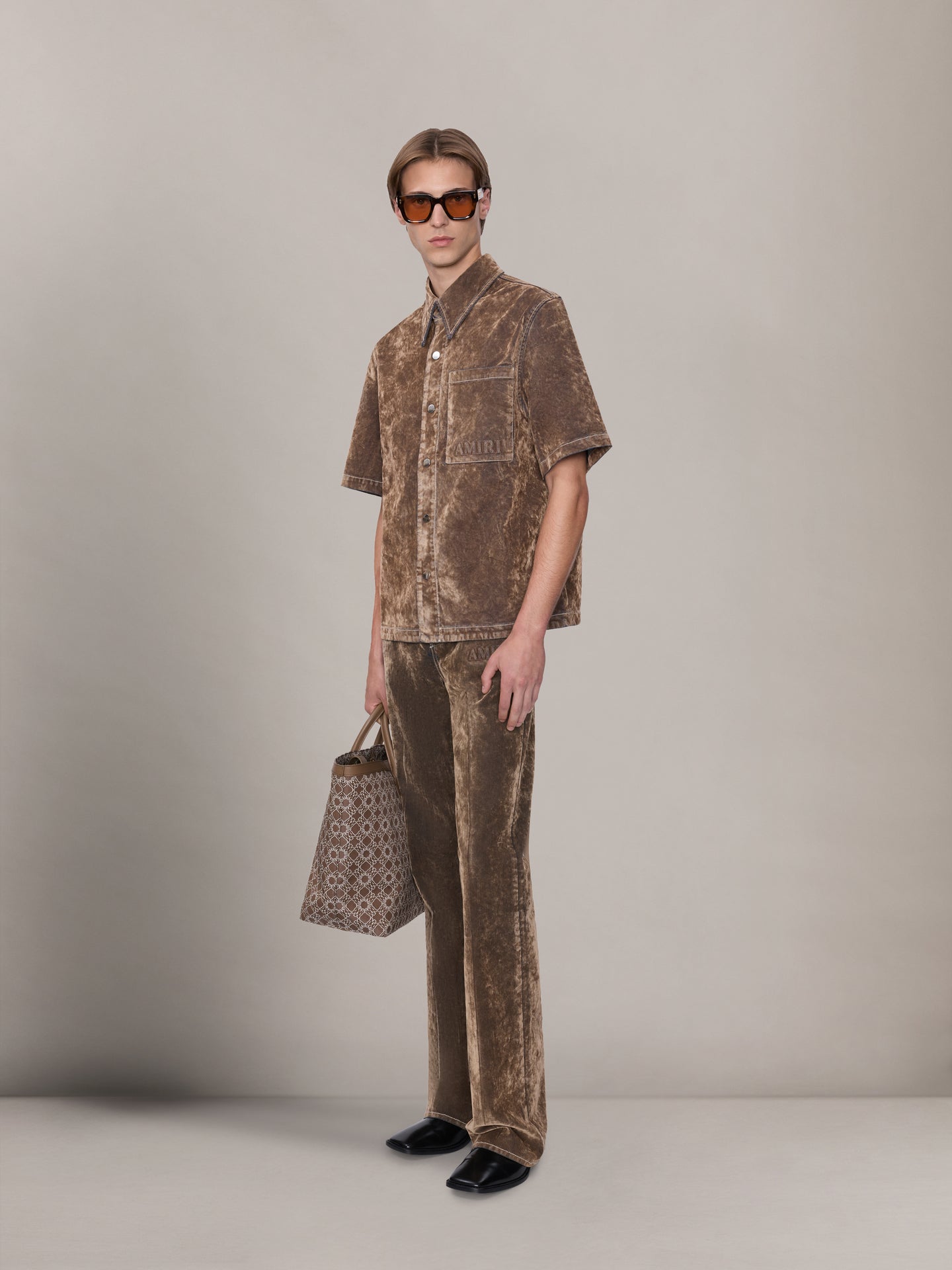 VELVET FLARE JEAN - TAN - AMIRI