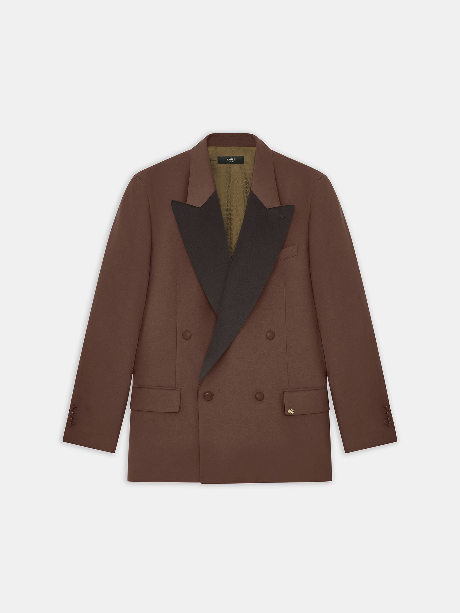 Product DOUBLE-BREASTED BLAZER - DARK BROWN featured image