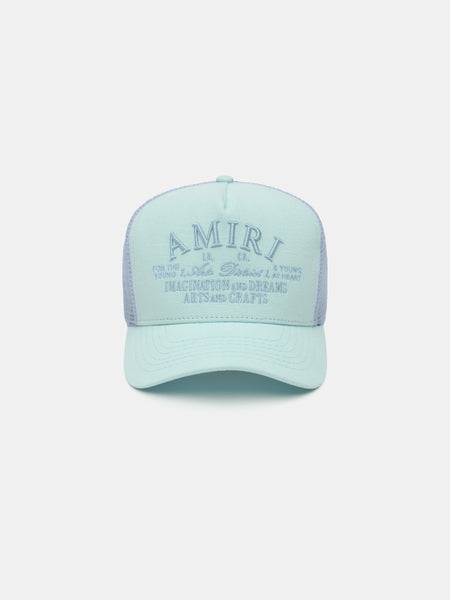 ARTS DISTRICT TRUCKER HAT - Ice Blue | AMIRI