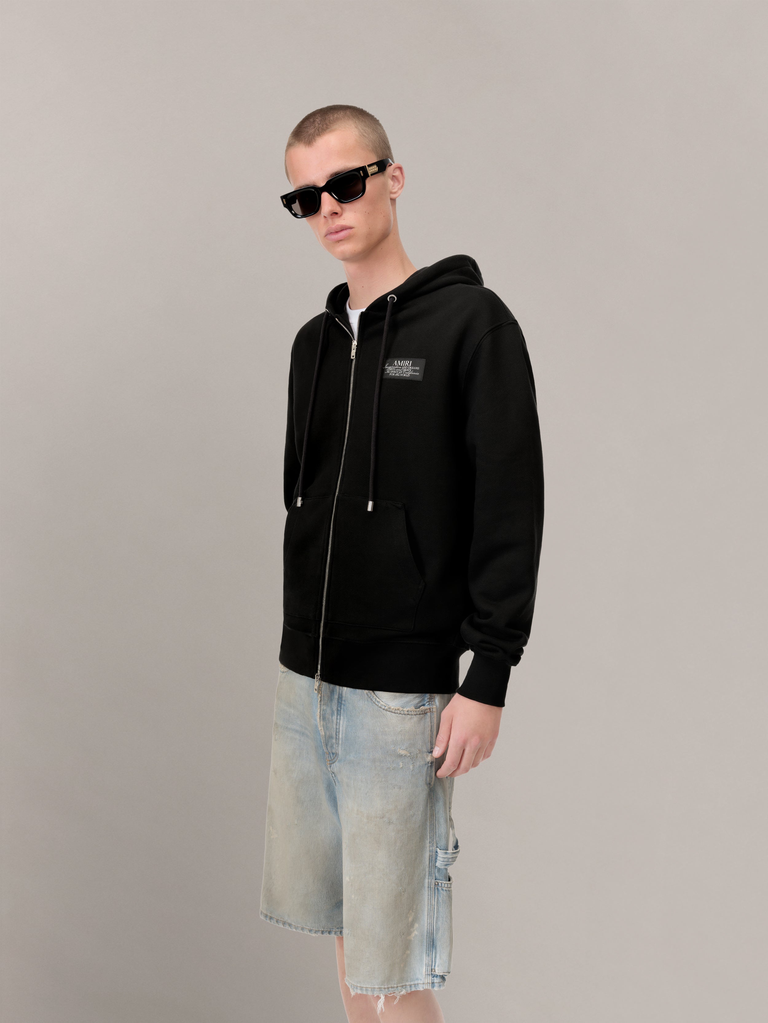 AMIRI SPIRIT ZIP HOODIE - Black