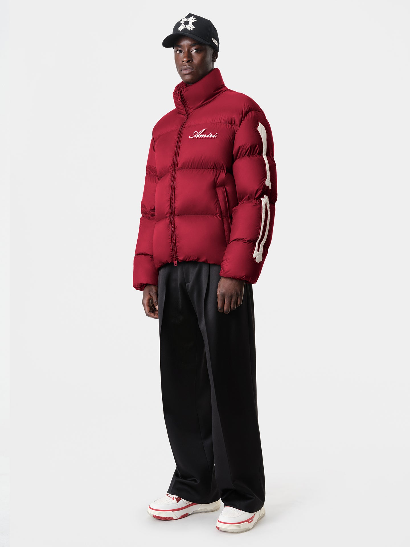 BONES DOWN JACKET - Deep Red