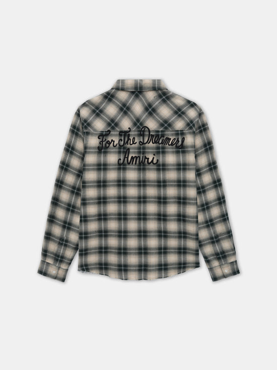 AMIRI SHOTGUN FLANNEL - Evergreen