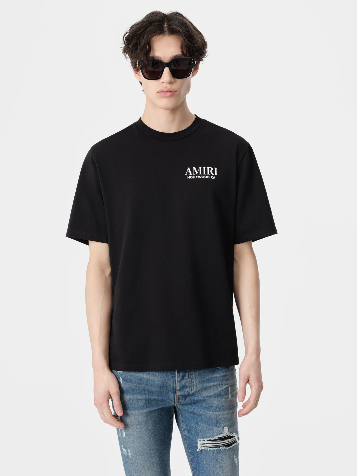 BONES STACKED TEE - Black