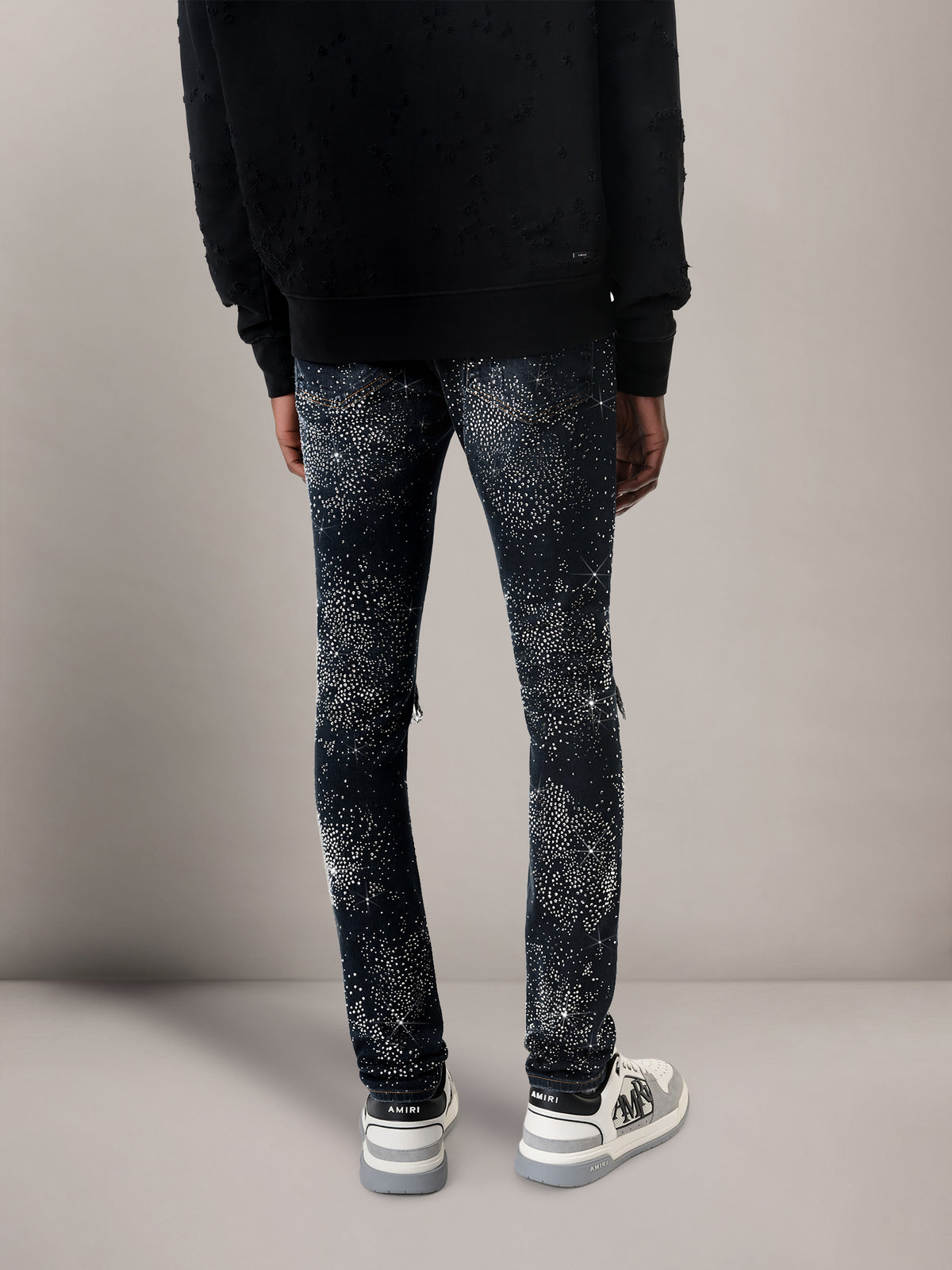 ALL OVER CRYSTAL MX1 JEAN - Midnight Indigo - AMIRI