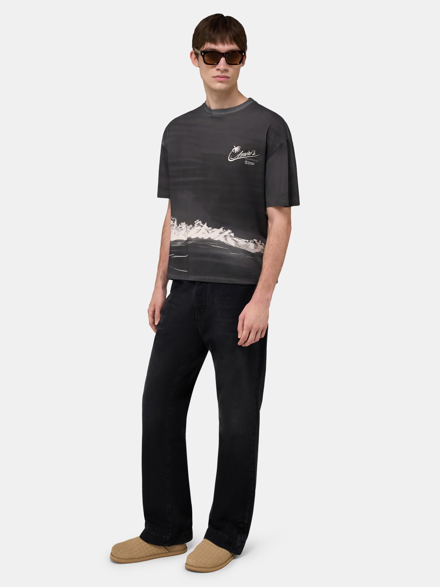 PALMS OVERSIZED TEE - Black - AMIRI