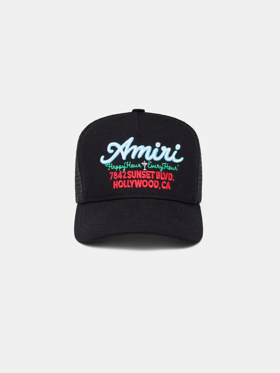 AMIRI NEON LIGHTS TRUCKER HAT - BLACK - AMIRI