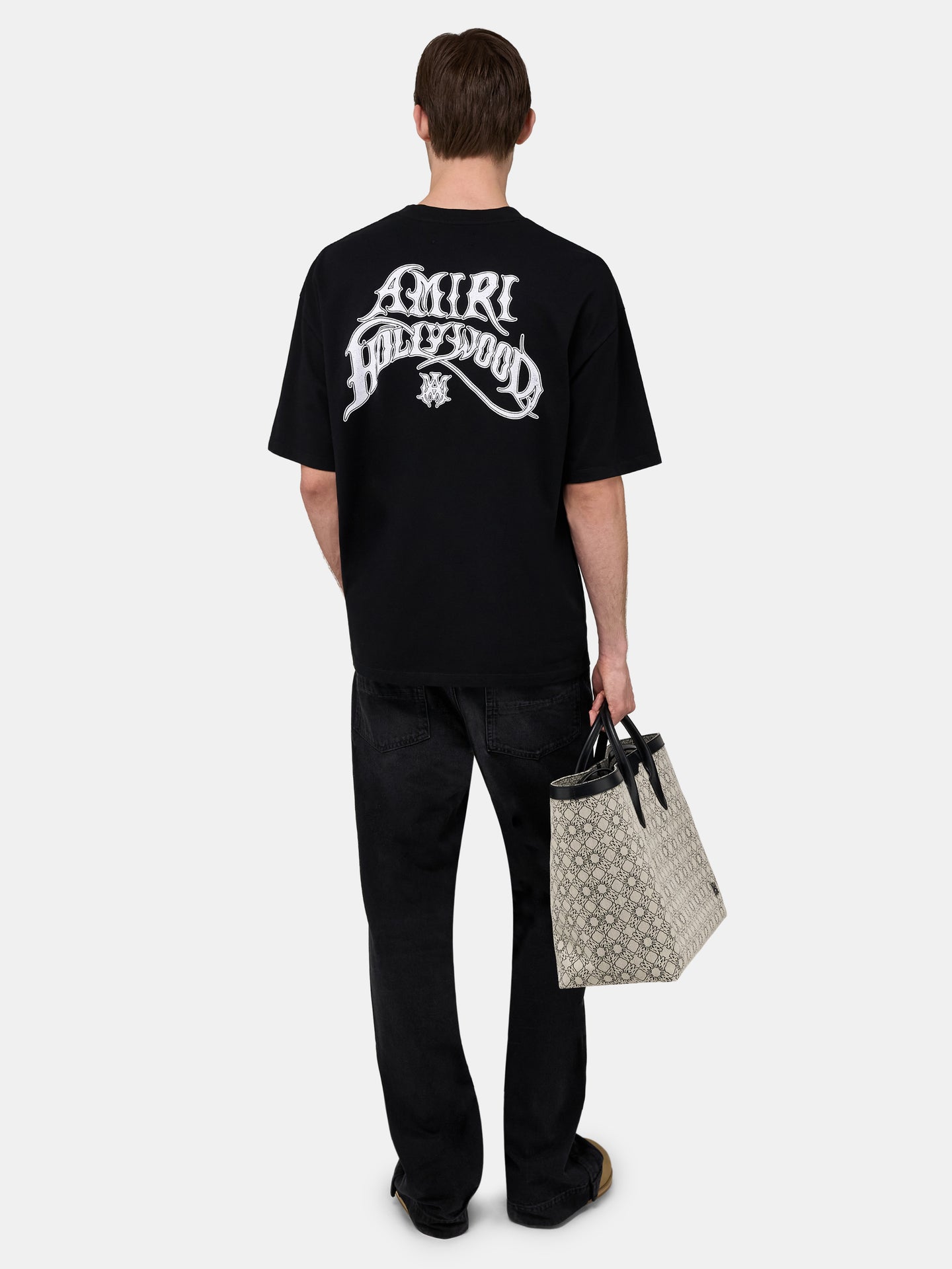 AMIRI HOLLYWOOD LIGHTWEIGHT JERSEY SKATE TEE - Black - AMIRI