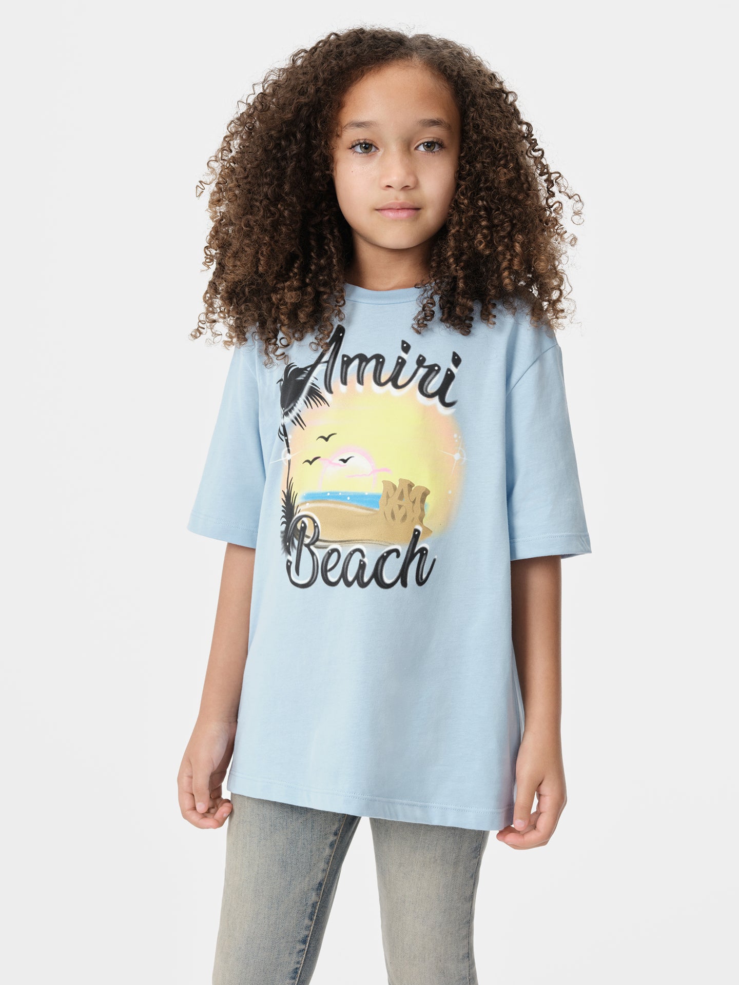 KIDS - KIDS' MA SANDCASTLE TEE - Cerulean