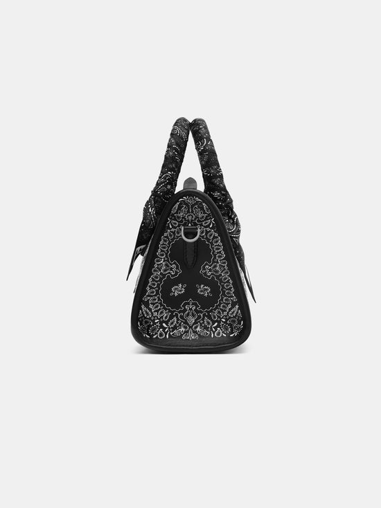 AMIRI Women's Bandana Micro Triangle Bag in Black