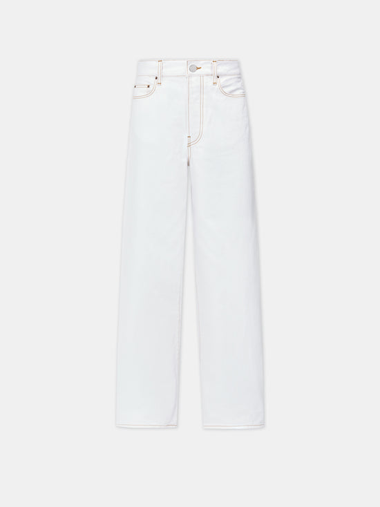 WOMEN - WOMEN'S WIDE STRAIGHT JEAN - White