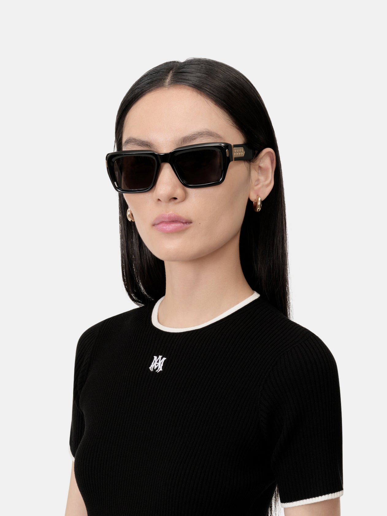 HOLLYWOOD SUNGLASSES - Black Gold - AMIRI
