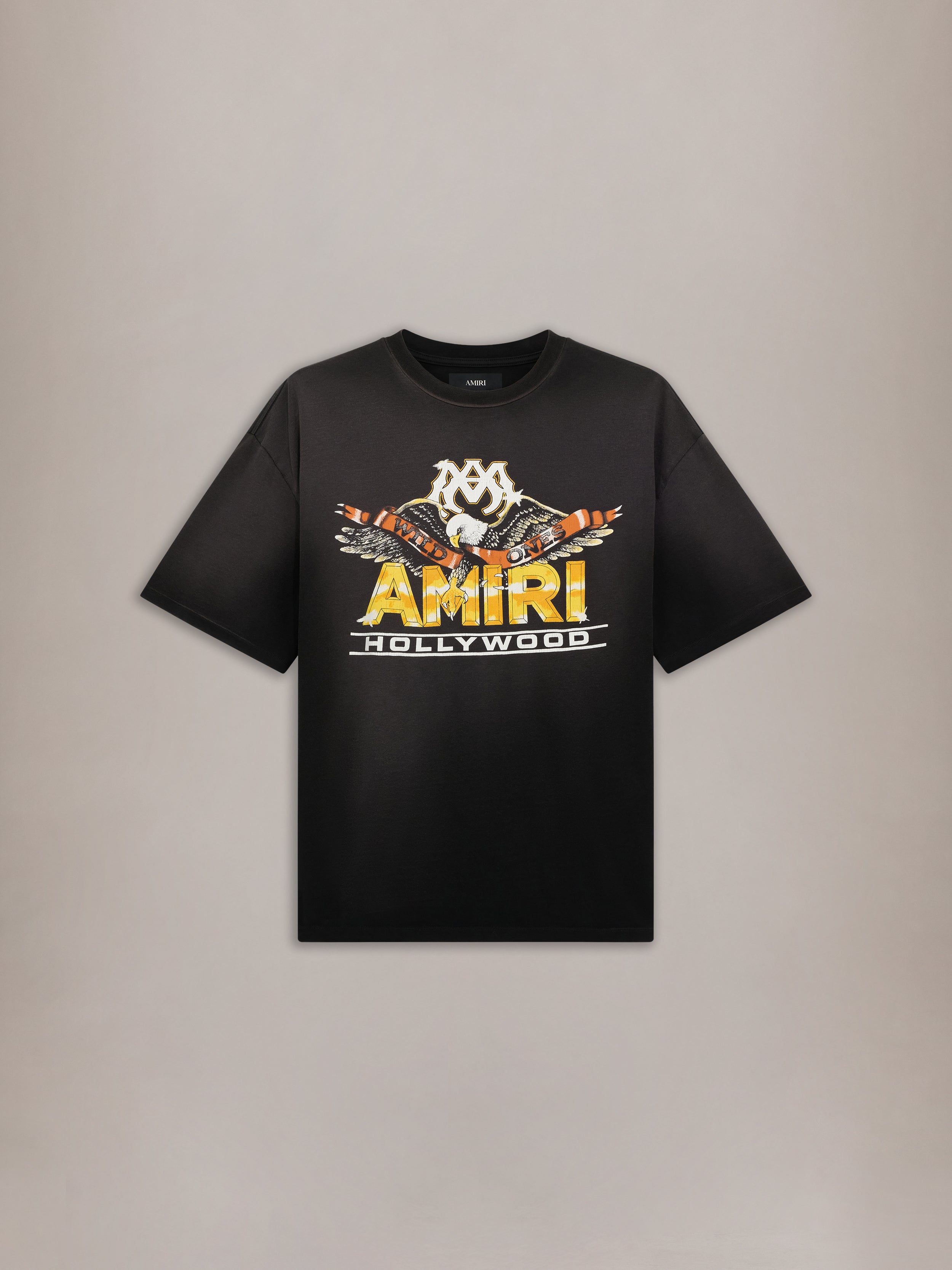 AMIRI 鷲グラフィック トレーナー AMIRI HOLLYWOOD LIGHTWEIGHT JERSEY SKATE TEE - Black