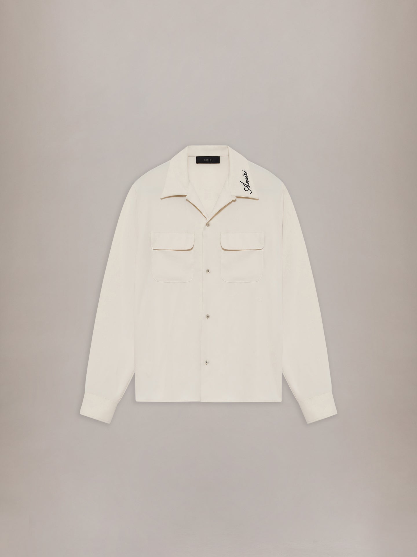 ROUND POCKET DRESS SHIRT - Alabaster - AMIRI