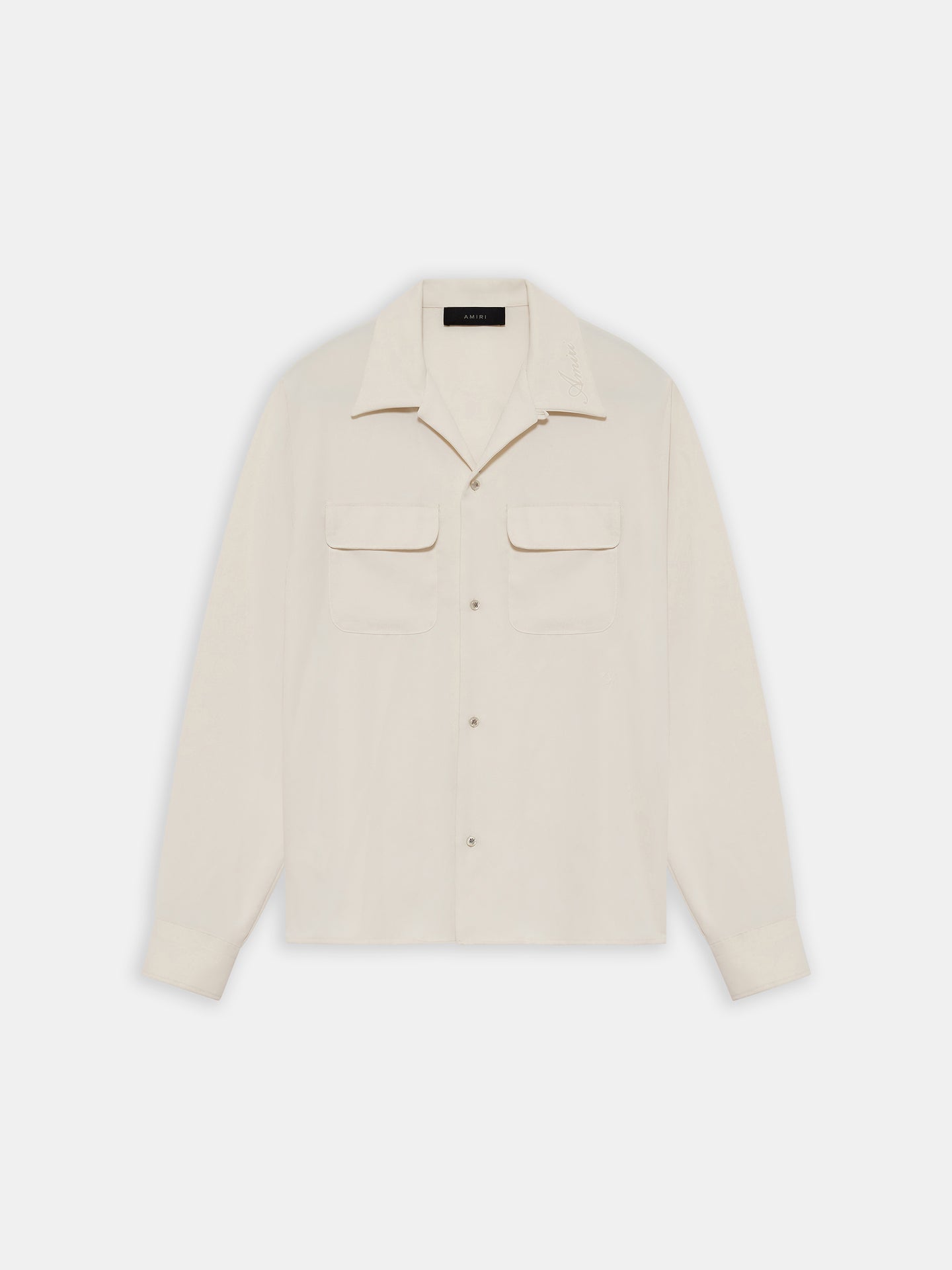 ROUND POCKET DRESS SHIRT - Alabaster - AMIRI