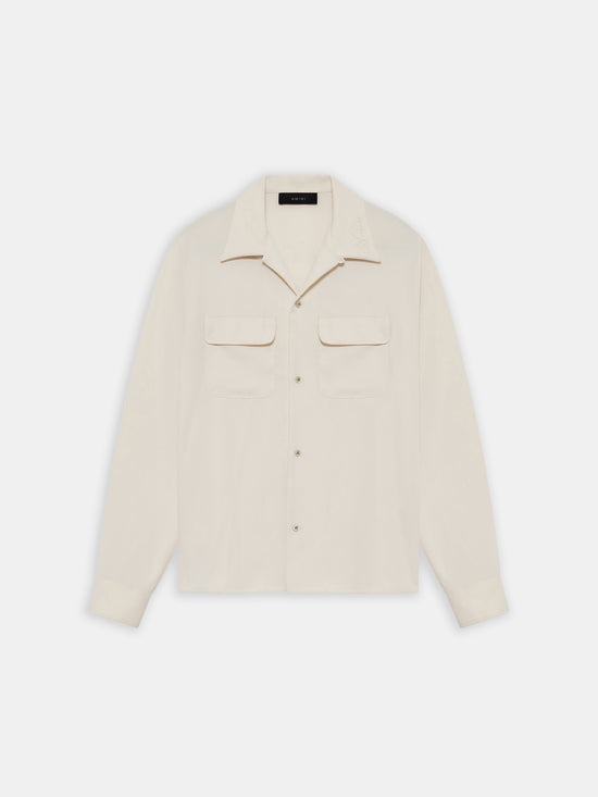 ROUND POCKET DRESS SHIRT - Alabaster - AMIRI