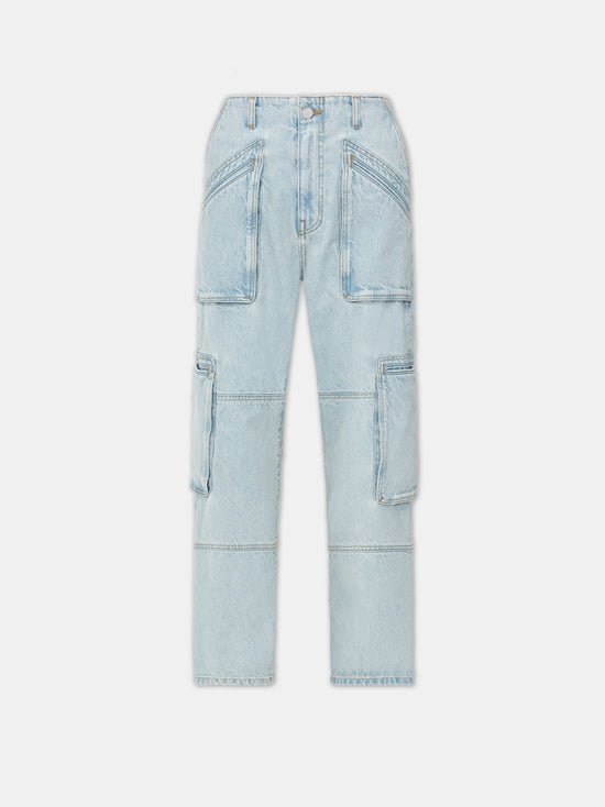 WOMEN - WOMEN'S CARGO LOOSE - Light Indigo