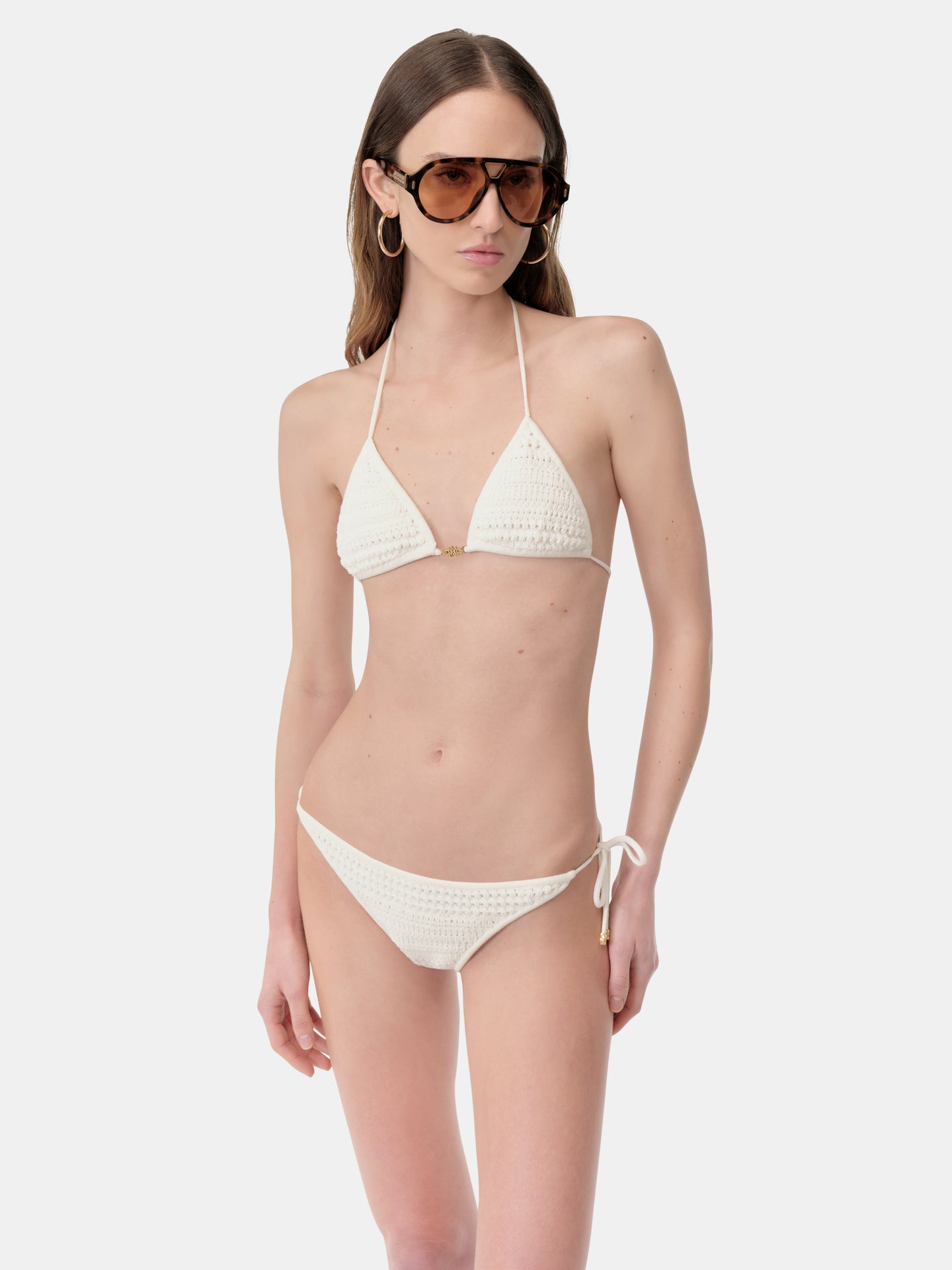 WOMEN - WOMEN'S CROCHET BIKINI - Ivory - AMIRI