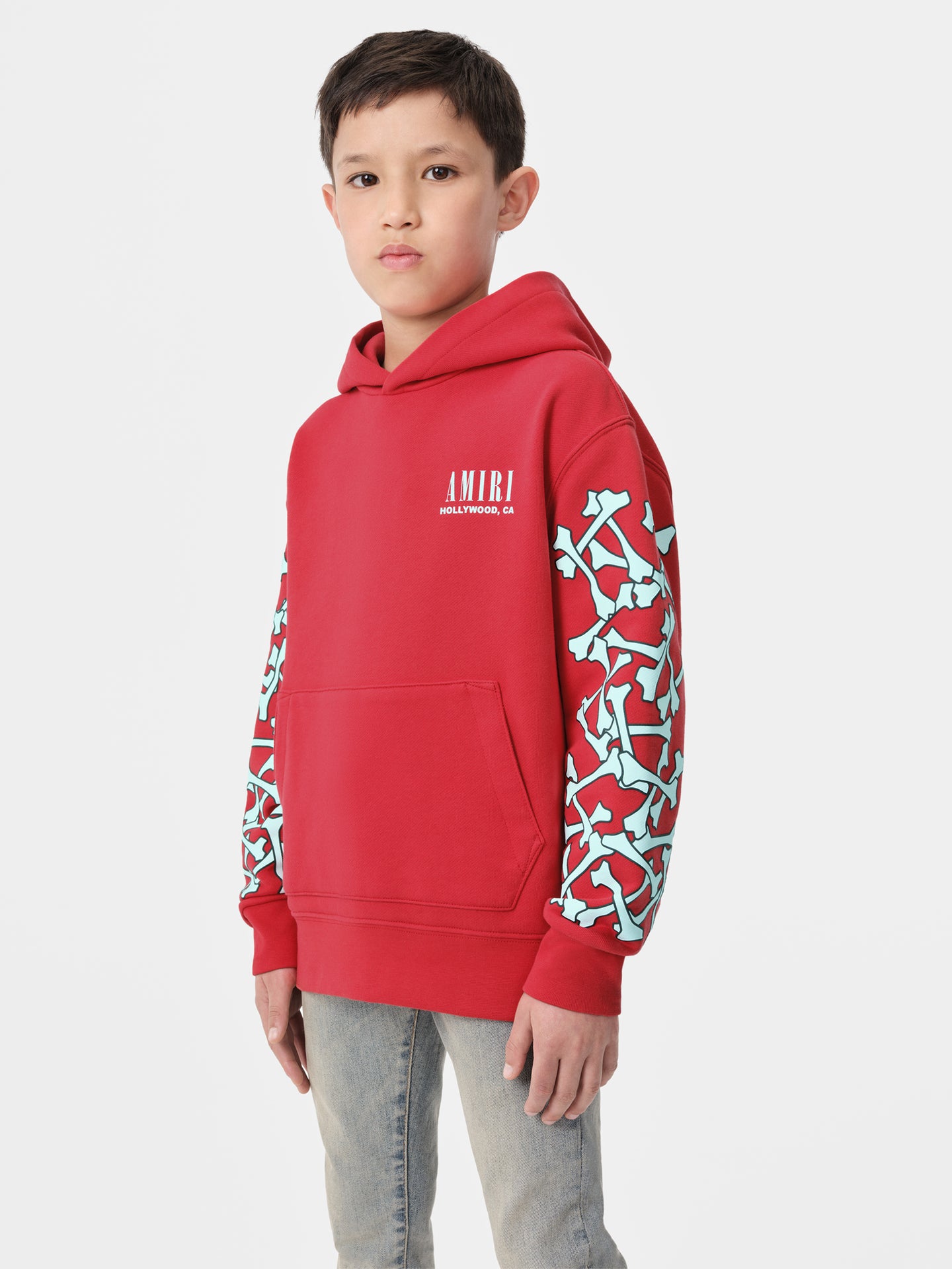 KIDS - KIDS' BONES HOODIE - Red