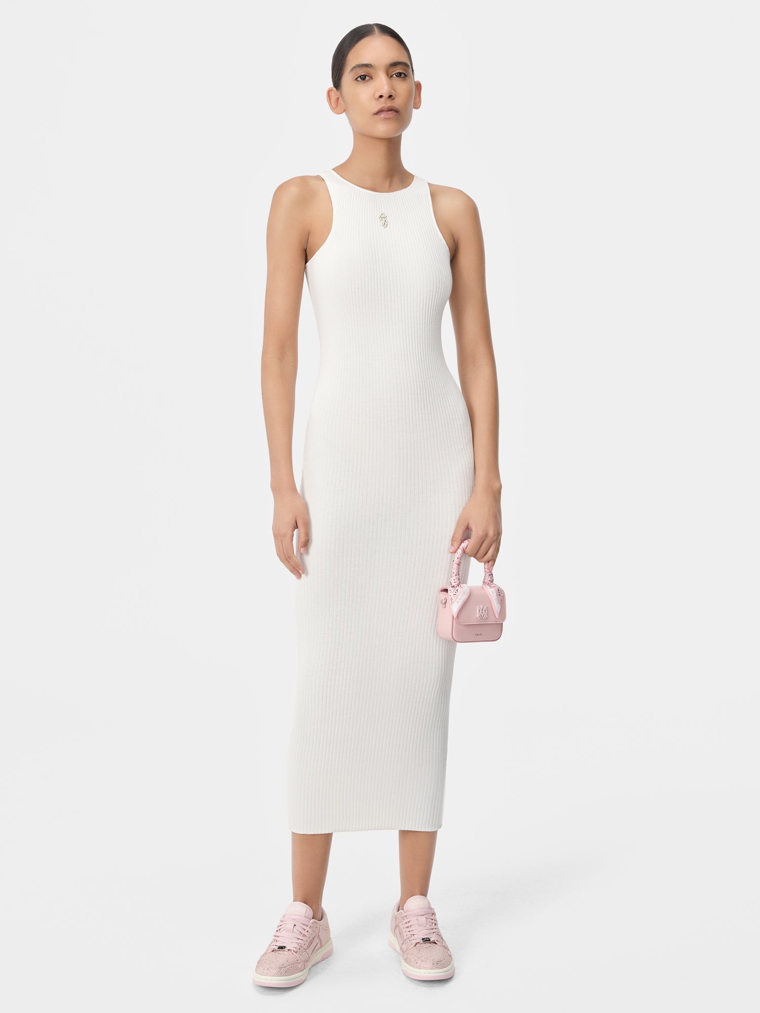 Product WOMEN - WOMEN'S AMIRI STACKED MAXI DRESS - Alabaster featured image