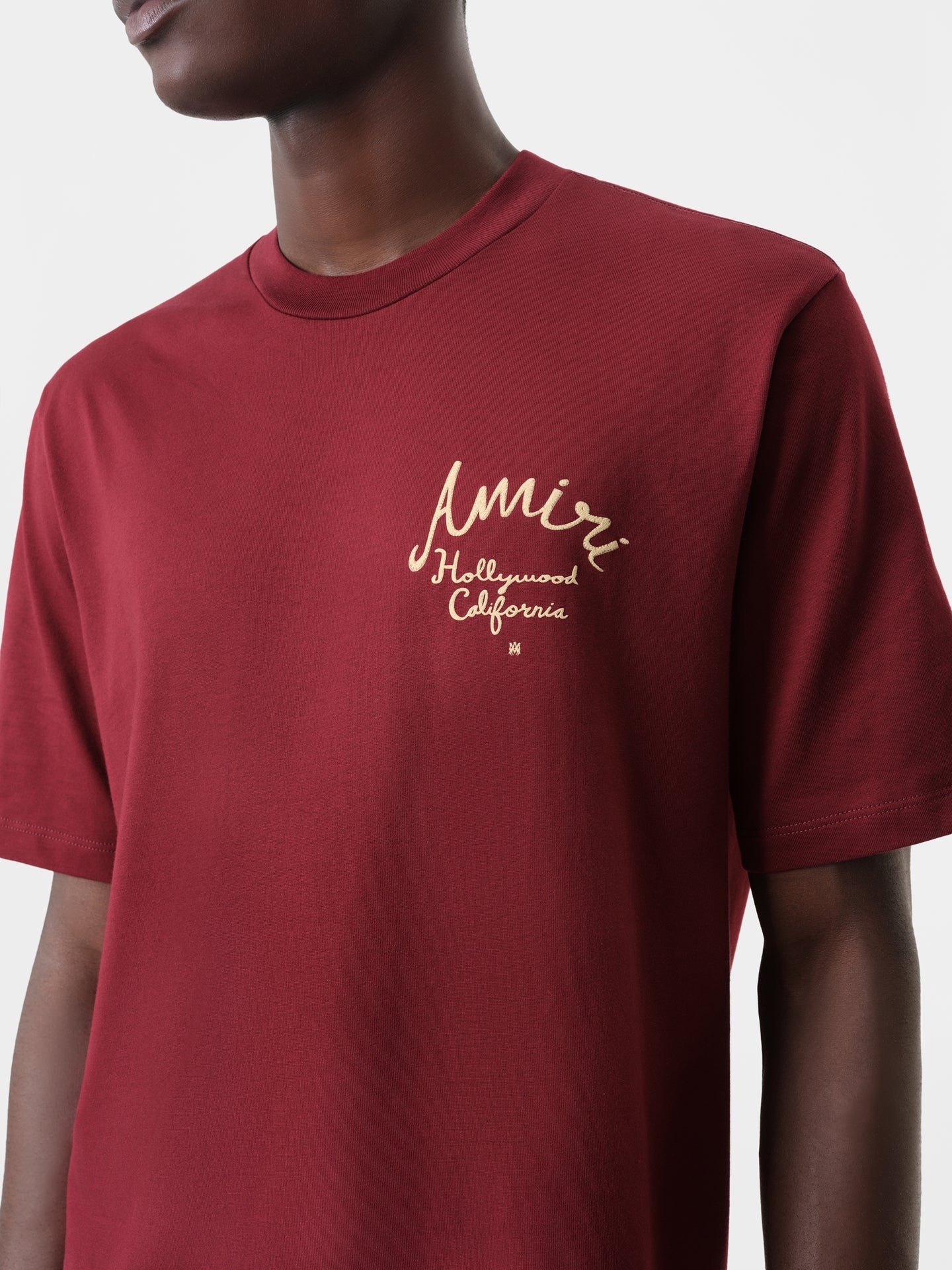 AMIRI HOLLYWOOD TEE - Burgundy