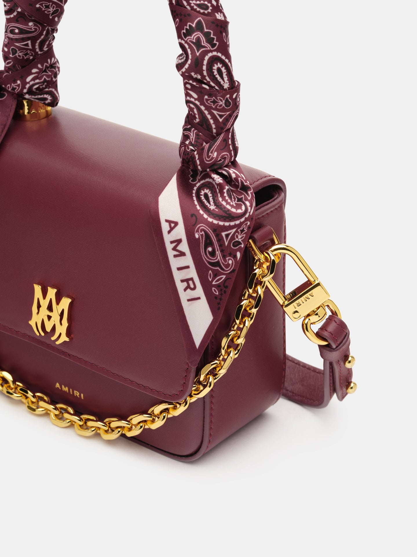 WOMEN - WOMEN'S MICRO MA BAG WITH CHAIN HANDLE - Burgundy