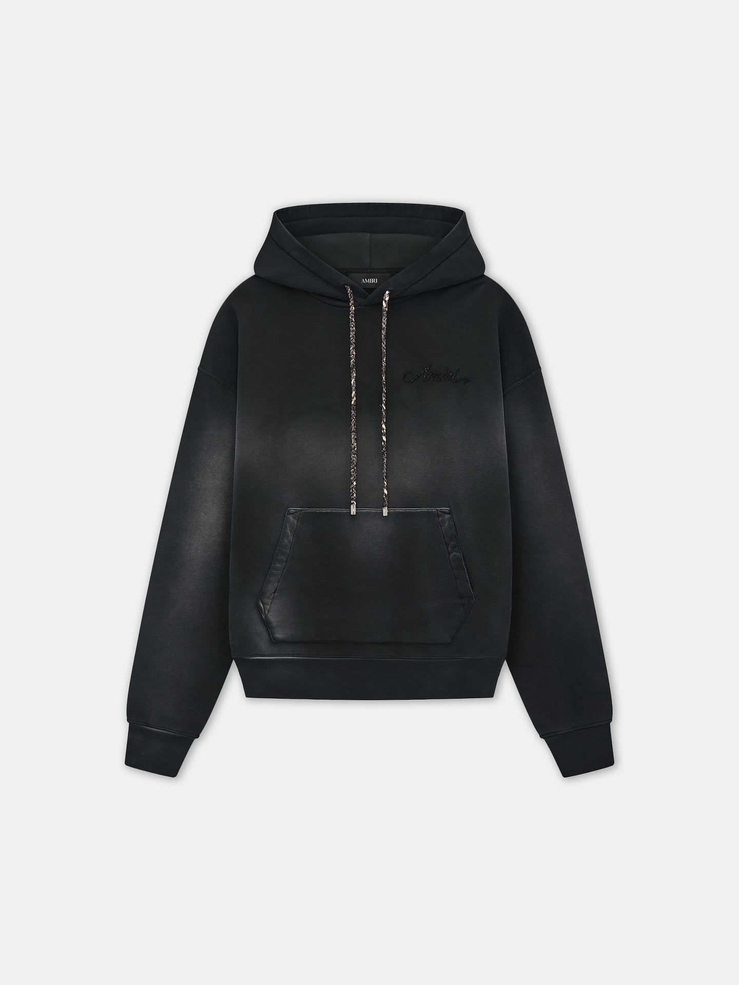 BLEACH BANDANA OVERSIZED HOODIE - Black - AMIRI