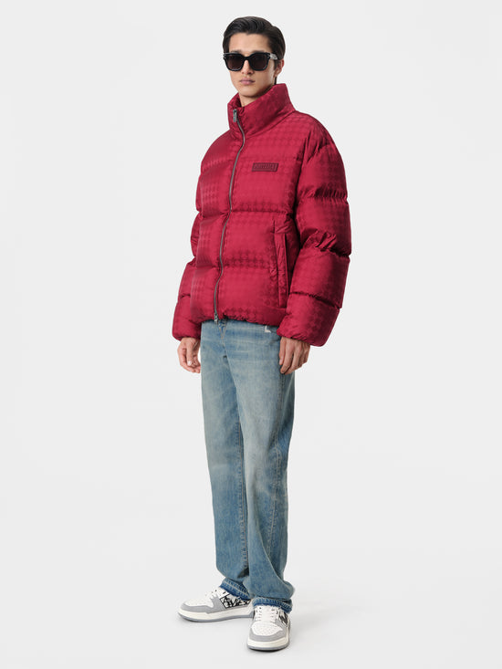 MA QUAD JACQUARD DOWN JACKET - Deep Red