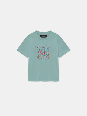 KIDS - KIDS' MA BIRDS TEE - Ceramic Teal - AMIRI