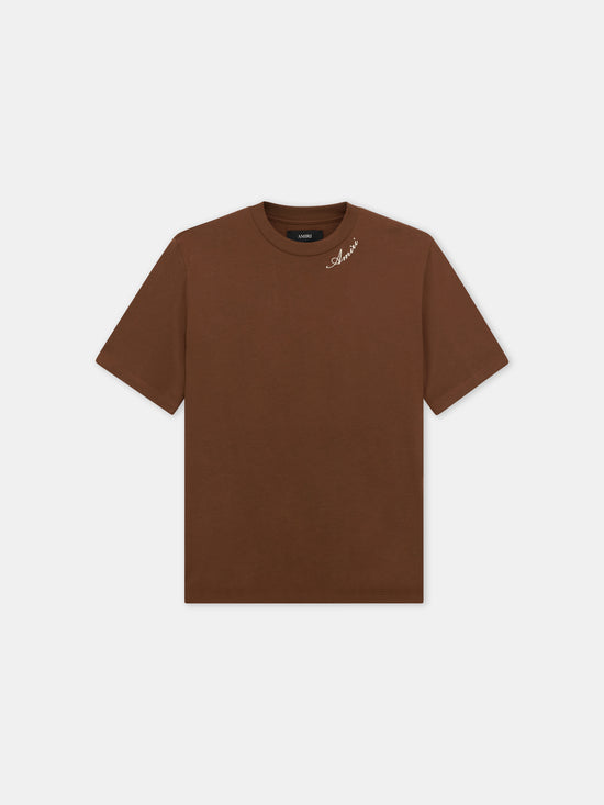AMIRI SCRIPT TEE - Tobacco - AMIRI