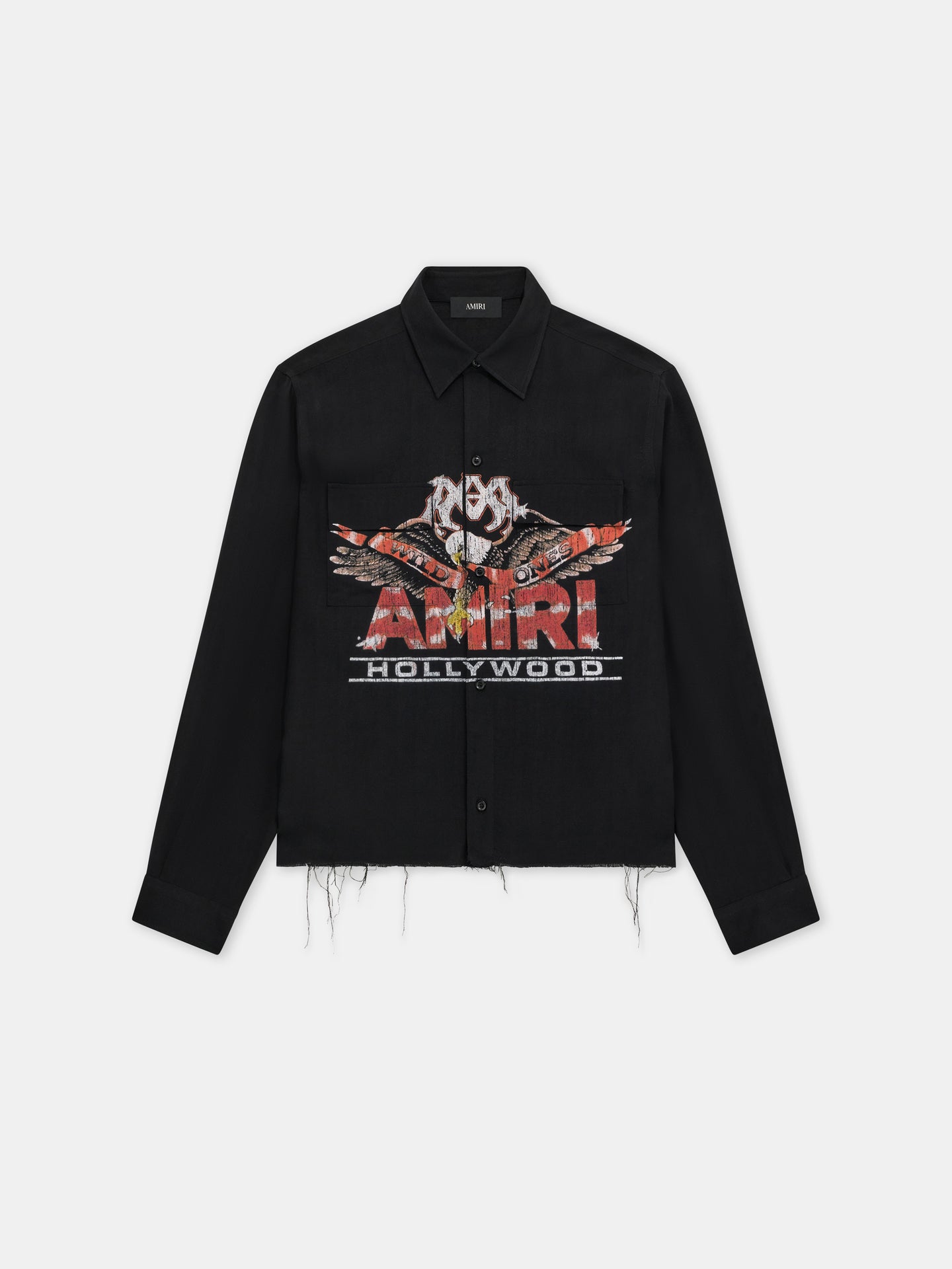 MA EAGLE LONG SLEEVE SHIRT - Black - AMIRI