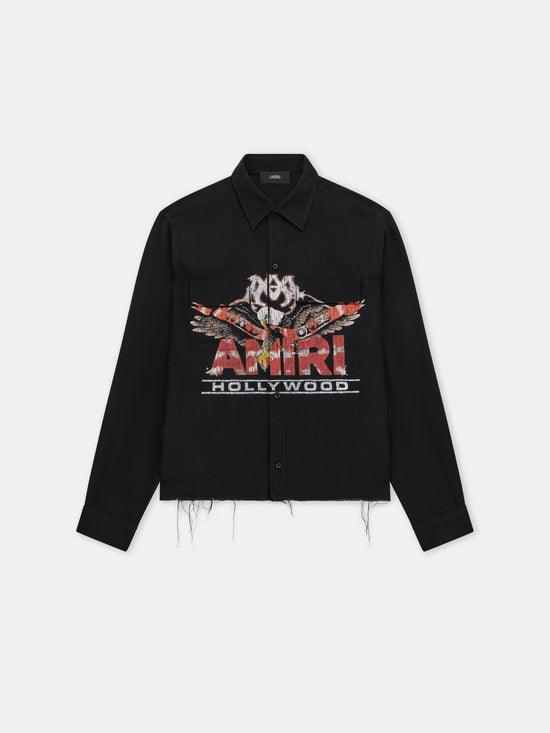 MA EAGLE LONG SLEEVE SHIRT - Black - AMIRI