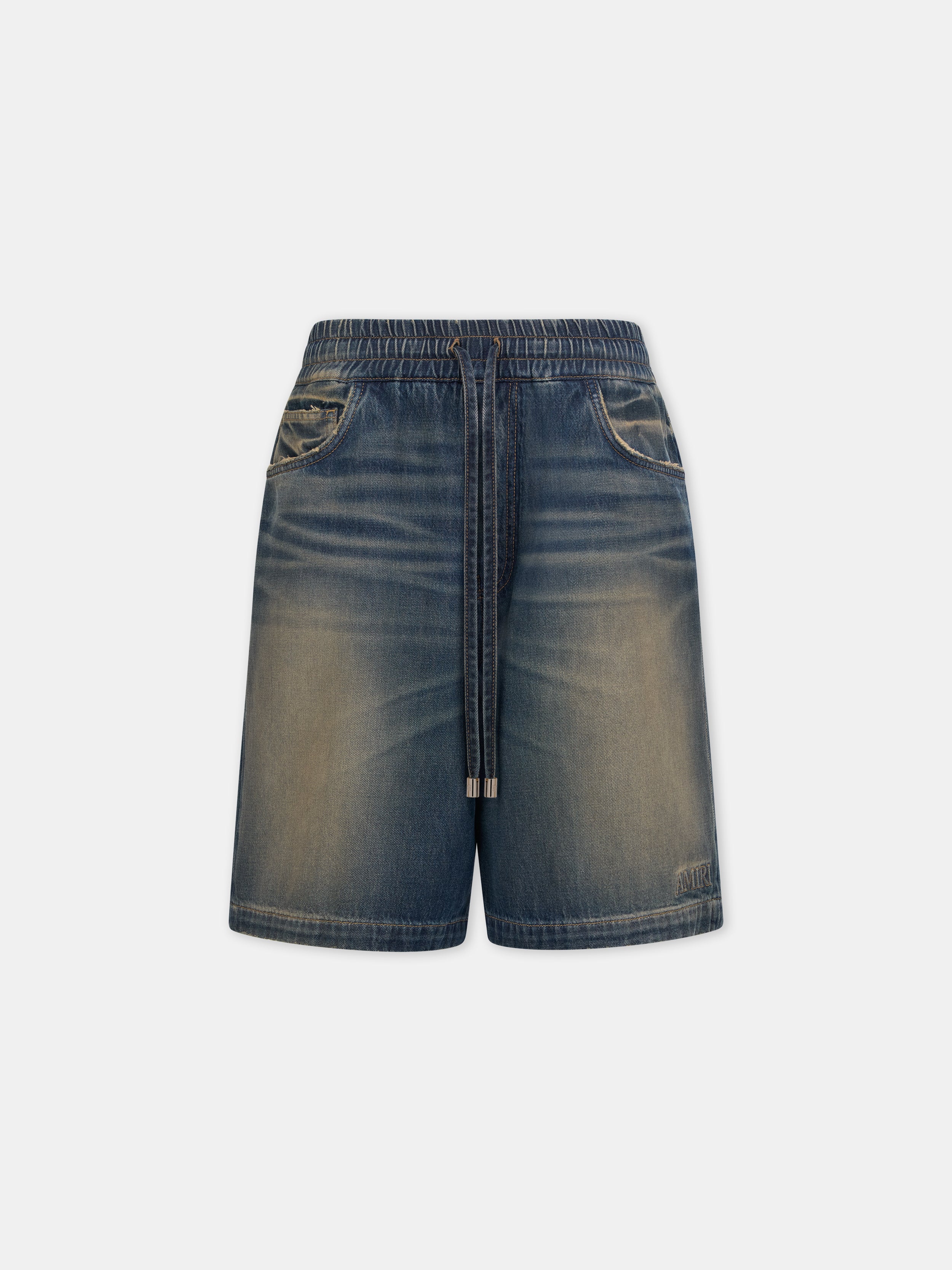 Product DRAWSTRING DENIM SHORT - Sandstone featured image
