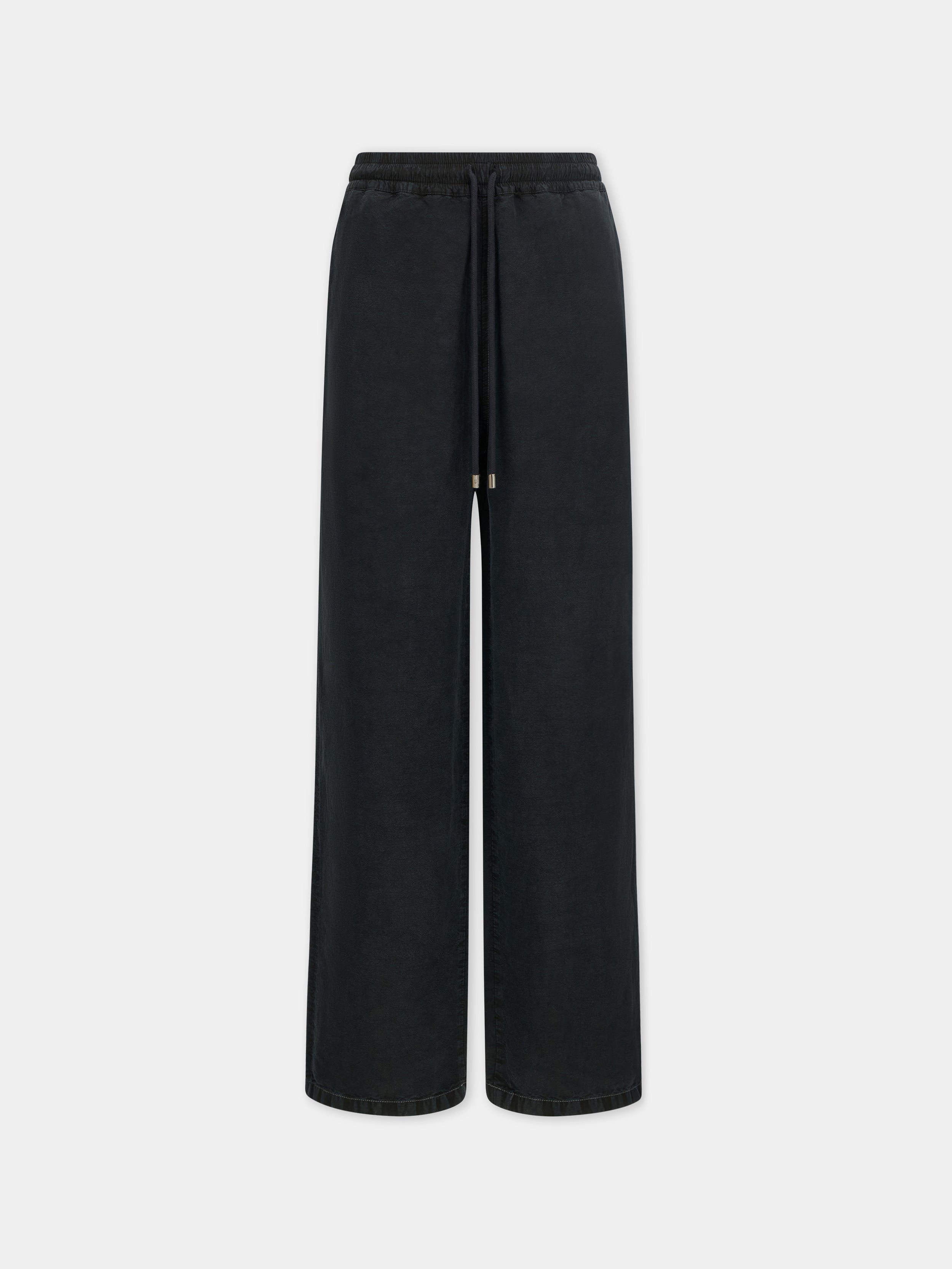 Product SCRIPT LINEN GD CASUAL PANT - Black featured image