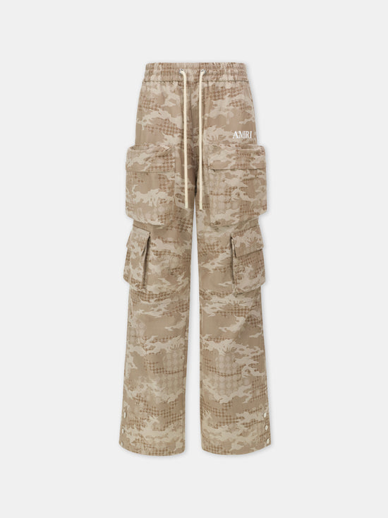CAMO DRAWSTRING CARGO PANT - Dark Alabaster - AMIRI