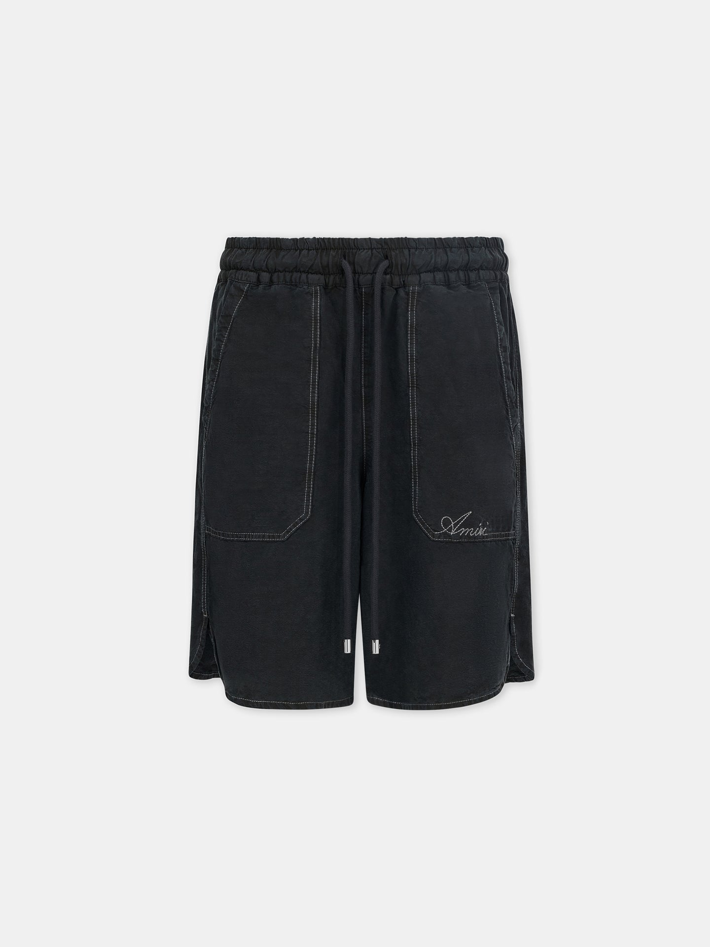 SCRIPT LINEN GD SHORT - Black - AMIRI