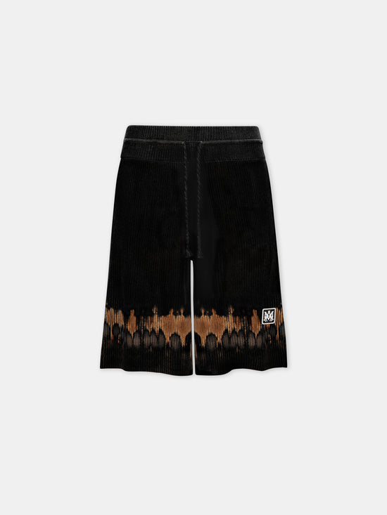 MA PATCH TIE DYE KNIT SHORT - Black - AMIRI