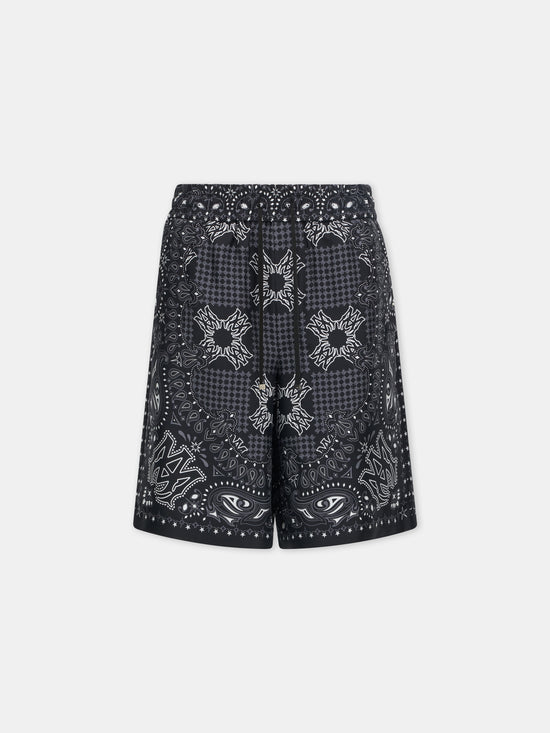 MA CHECK SHORT - Black - AMIRI