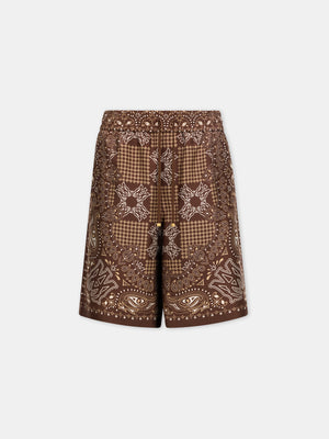 MA CHECK SHORT - Tobacco - AMIRI
