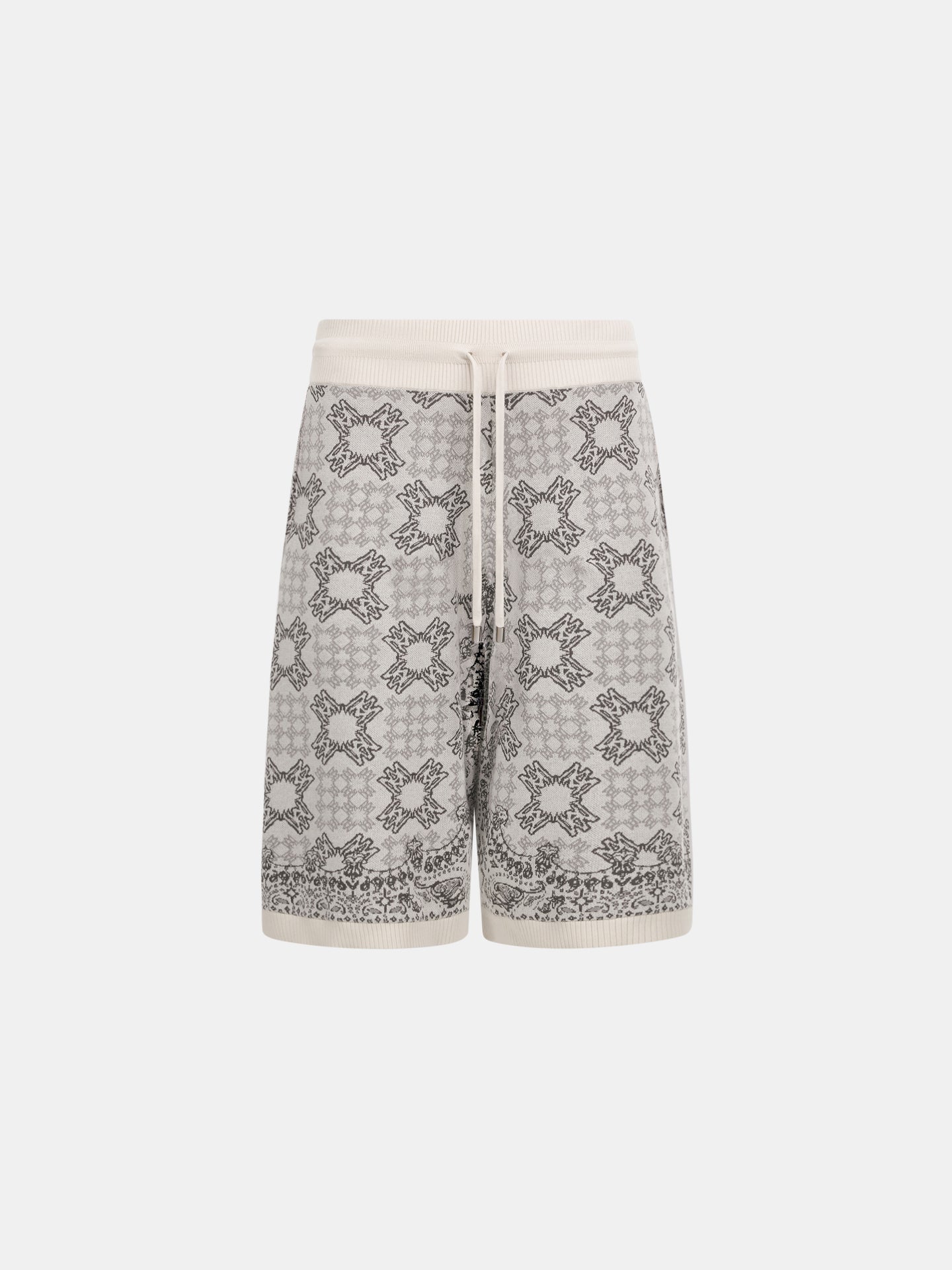 MA QUAD CHECK MESH KNIT SHORT - Alabaster