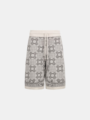 MA QUAD CHECK MESH KNIT SHORT - Alabaster