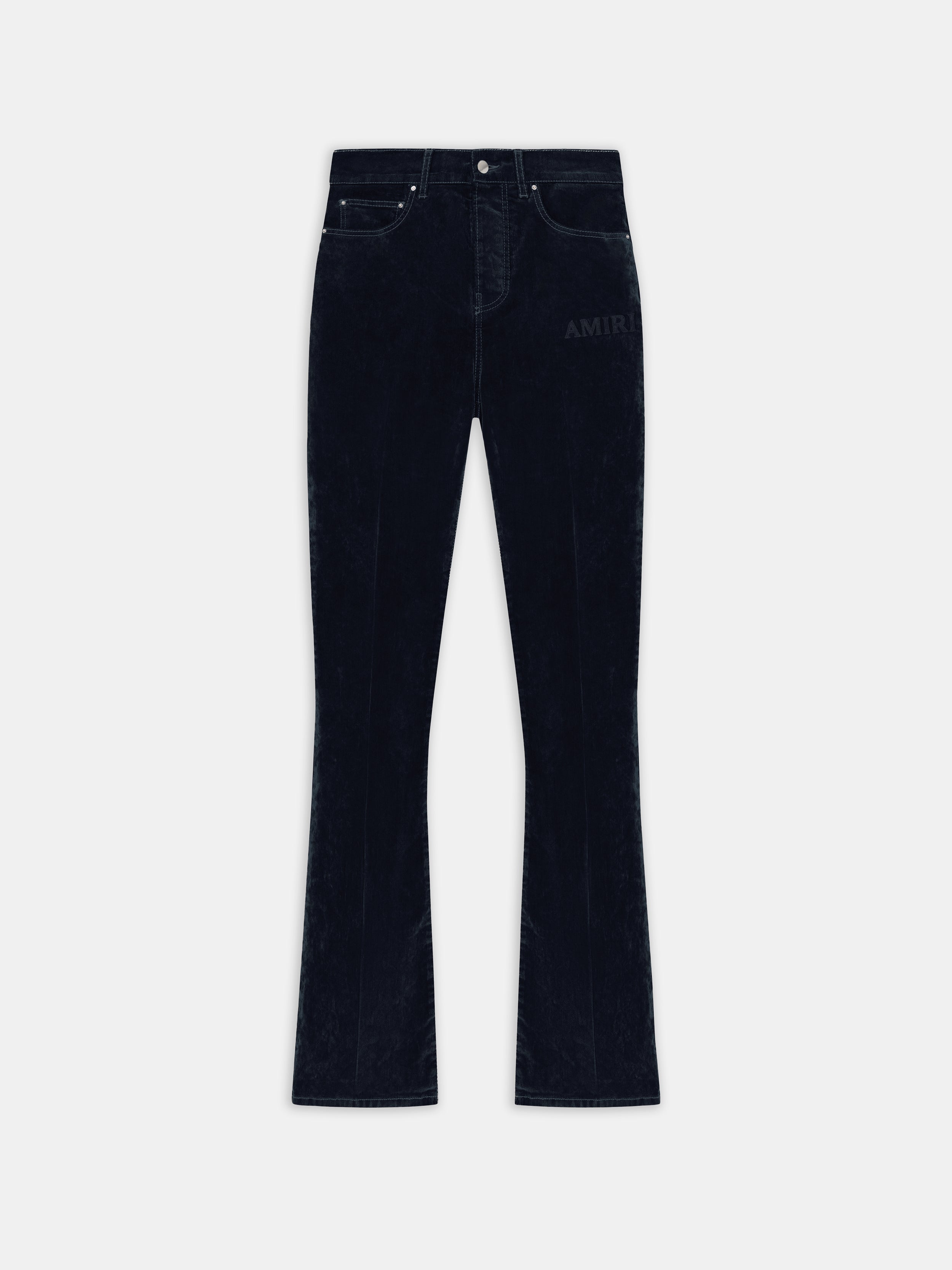 Product VELVET FLARE JEAN - BLACK featured image